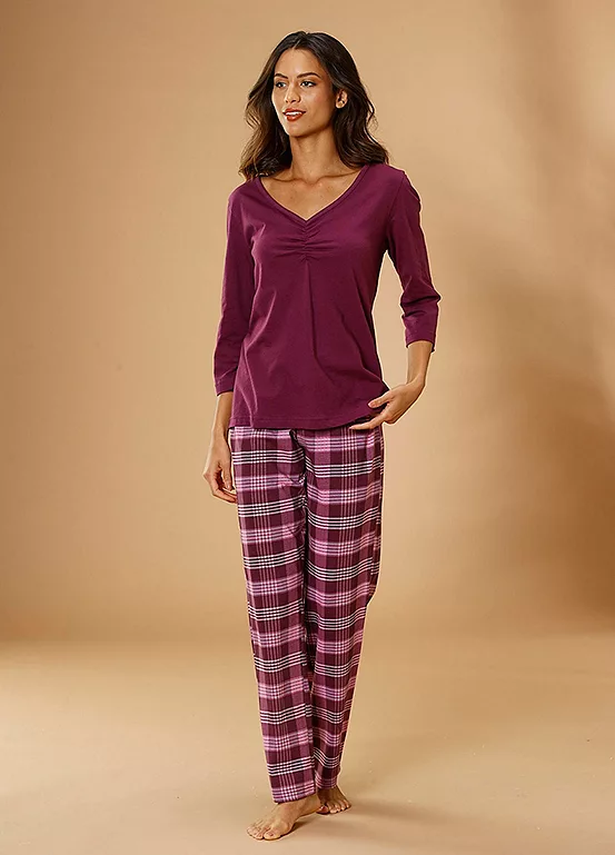 Petite Fleur Check Pyjamas 1 Petite Fleur Check Pyjamas