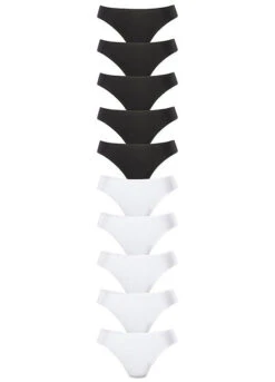 Petite Fleur Pack Of 10 Thongs