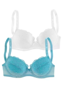 Petite Fleur Pack Of 2 Balconette Bras -Lascana Outlet Shop Petite Fleur Pack of 2 Balconette Bras33689640FRSC