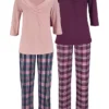 Petite Fleur Pack Of 2 Checked Pyjamas