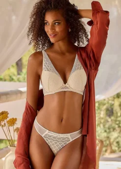 Petite Fleur Pack Of 2 Lace Thongs -Lascana Outlet Shop Petite Fleur Pack of 2 Lace Thongs31866056FRSP W04