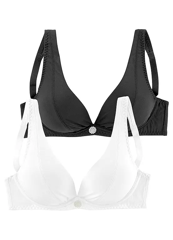 Petite Fleur Pack Of 2 Plunge Bras 3 Petite Fleur Pack Of 2 Plunge Bras - Image 3