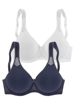 Petite Fleur Pack Of 2 T-Shirt Bras -Lascana Outlet Shop Petite Fleur Pack of 2 T Shirt Bras28163406FRSC