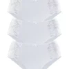 Petite Fleur Pack Of 3 Midi Briefs