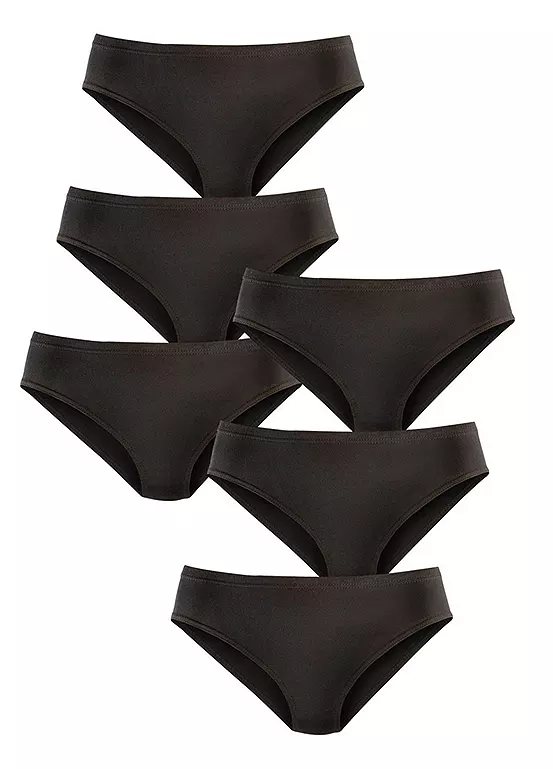 Petite Fleur Pack Of 6 High Leg Briefs 4 Petite Fleur Pack Of 6 High Leg Briefs - Image 4