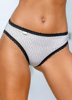 Sloggi Pack Of 3 High-Leg Briefs -Lascana Outlet Shop Sloggi Pack of 3 High Leg Briefs20559817FRSP W01