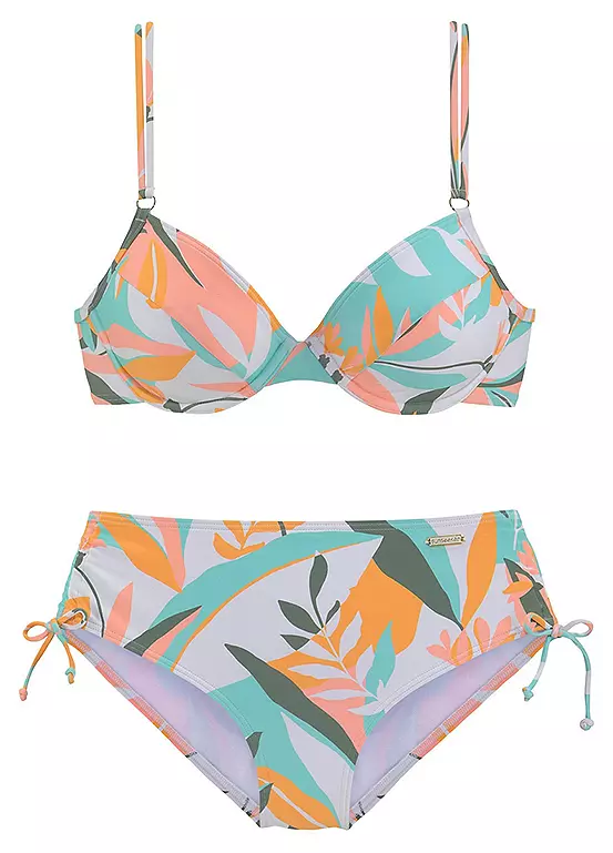 Sunseeker Leaf Print Underwired Bikini 2 Sunseeker Leaf Print Underwired Bikini - Image 2