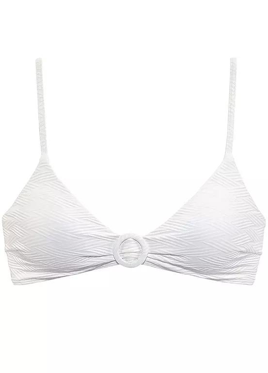 Sunseeker ’Loretta’ Textured Pattern Triangle Bikini Top 2 Sunseeker ’Loretta’ Textured Pattern Triangle Bikini Top - Image 2