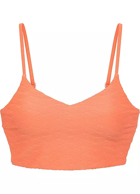 Sunseeker Textured Pattern Cropped Bikini Top 2 Sunseeker Textured Pattern Cropped Bikini Top - Image 2