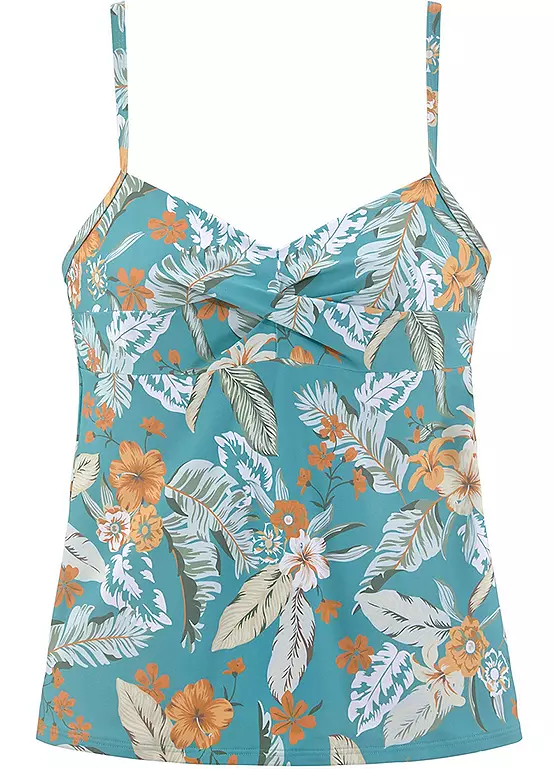 Sunseeker Tropical Print Underwired Tankini Top 2 Sunseeker Tropical Print Underwired Tankini Top - Image 2
