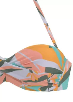Sunseeker Tropical Print Wired Bandeau Bikini -Lascana Outlet Shop Sunseeker Tropical Print Wired Bandeau Bikini13408732FRSC W01