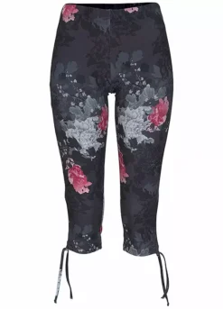 Venice Beach Floral Print Cropped Leggings -Lascana Outlet Shop Venice Beach Floral Print Cropped Leggings51700008FRSC