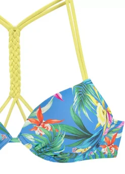 Venice Beach Tropical Print Push Up Bikini Top -Lascana Outlet Shop Venice Beach Tropical Print Push Up Bikini Top56813658FRSC W01
