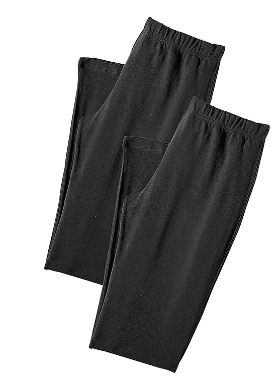 Vivance Active Pack Of 2 Capri Trousers 1 Vivance Active Pack Of 2 Capri Trousers