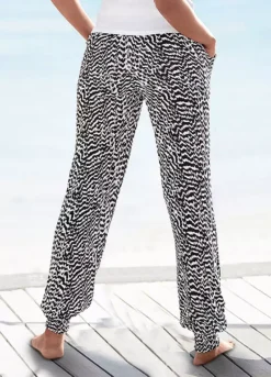 Vivance Animal Print Jersey Pants -Lascana Outlet Shop Vivance Animal Print Jersey Pants60823704FRSP W01