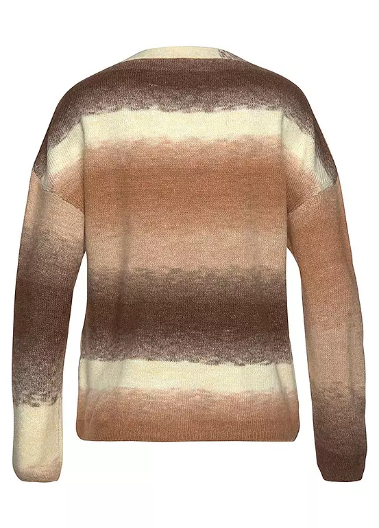Vivance Colour Block Knit Sweater 5 Vivance Colour Block Knit Sweater - Image 5