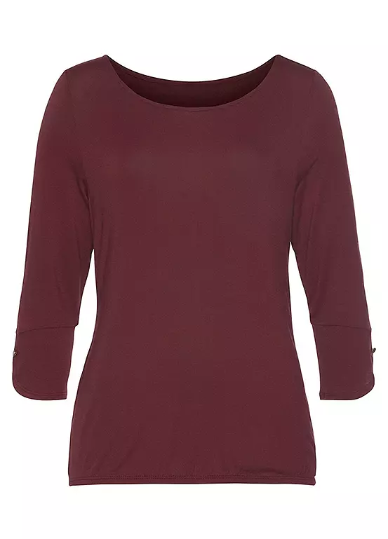 Vivance Cropped-Length Sleeve Top 2 Vivance Cropped-Length Sleeve Top - Image 2