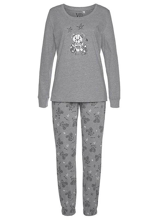 Vivance Dreams Bear Print Pyjamas 2 Vivance Dreams Bear Print Pyjamas - Image 2