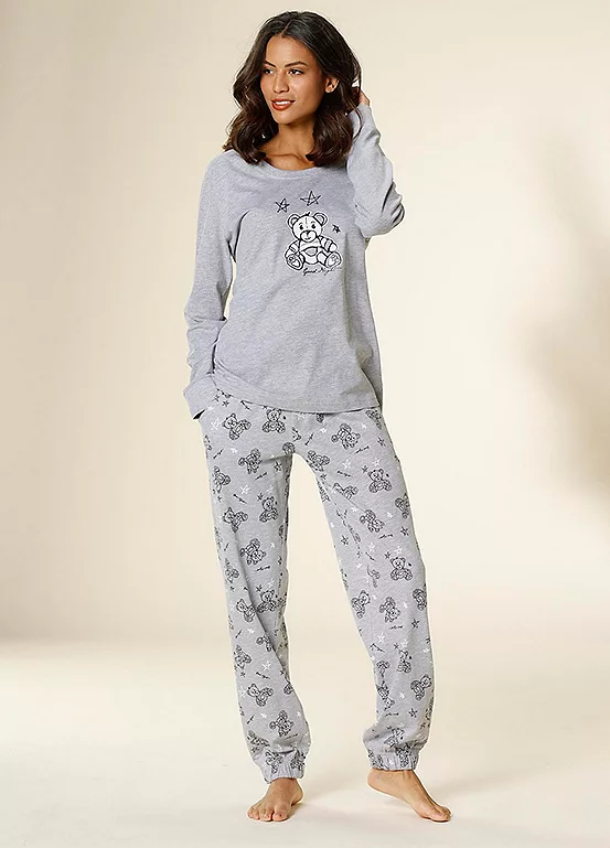 Vivance Dreams Bear Print Pyjamas 1 Vivance Dreams Bear Print Pyjamas