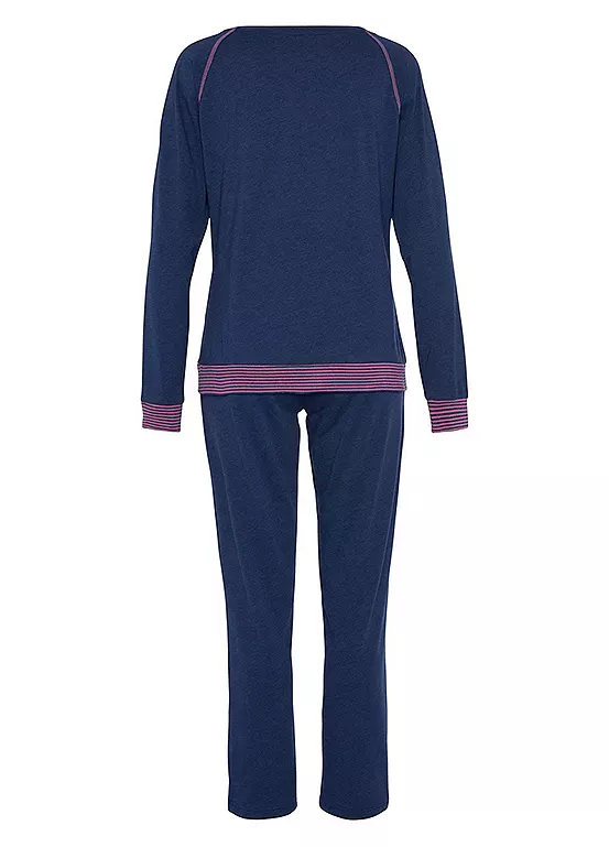 Vivance Dreams Contrast Trim Pyjamas 5 Vivance Dreams Contrast Trim Pyjamas - Image 5
