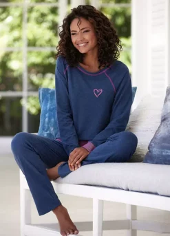 Vivance Dreams Contrast Trim Pyjamas 7 Vivance Dreams Contrast Trim Pyjamas -Lascana Outlet Shop Vivance Dreams Contrast Trim Pyjamas32145639FRSP W01