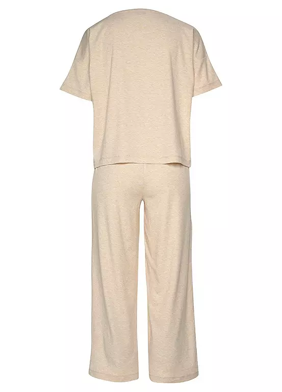Vivance Dreams Cropped Wide Leg Pyjamas 3 Vivance Dreams Cropped Wide Leg Pyjamas - Image 3