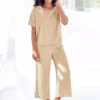 Vivance Dreams Cropped Wide Leg Pyjamas