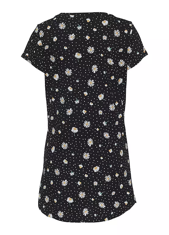 Vivance Dreams Daisy Print Nightgown 4 Vivance Dreams Daisy Print Nightgown - Image 4