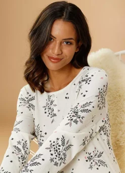 Vivance Dreams Floral Nightie -Lascana Outlet Shop Vivance Dreams Floral Nightie55134816FRSP W01