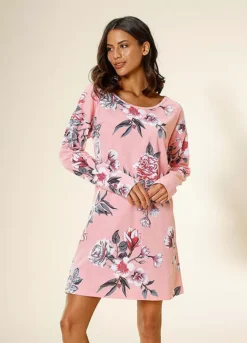 Vivance Dreams Floral Print Nightgown -Lascana Outlet Shop Vivance Dreams Floral Print Nightgown27364623FRSP W01
