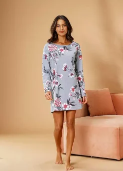 Vivance Dreams Floral Short Nightie -Lascana Outlet Shop Vivance Dreams Floral Short Nightie73681923FRSP W01