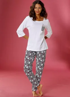 Vivance Dreams Giraffe Print Pyjamas -Lascana Outlet Shop Vivance Dreams Giraffe Print Pyjamas13289853FRSP W01