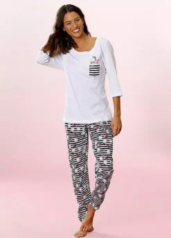 Vivance Dreams Giraffe Print Pyjamas -Lascana Outlet Shop Vivance Dreams Giraffe Print Pyjamas13289853FRSP W02