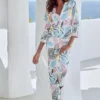 Vivance Dreams Leaf Print Pyjamas