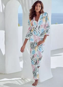 Vivance Dreams Leaf Print Pyjamas