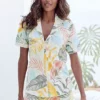 Vivance Dreams Leaf Print Shorty Pyjamas