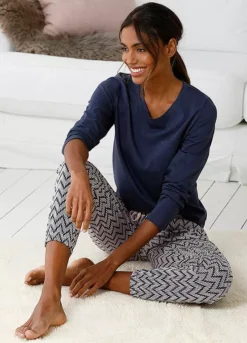 Vivance Dreams Long Pyjamas -Lascana Outlet Shop Vivance Dreams Long Pyjamas22771006FRSP W01