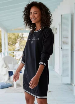 Vivance Dreams Long Sleeve Nightgown -Lascana Outlet Shop Vivance Dreams Long Sleeve Nightgown99303635FRSP W01