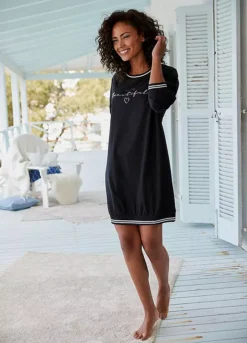 Vivance Dreams Long Sleeve Nightgown -Lascana Outlet Shop Vivance Dreams Long Sleeve Nightgown99303635FRSP W02