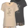 Vivance Dreams Pack Of 2 Print Shorty Pyjamas