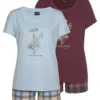 Vivance Dreams Pack Of 2 Shorty Pyjamas