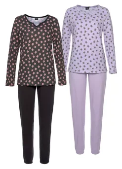 Vivance Dreams Pack Of 2 Star Print Pyjamas 6 Vivance Dreams Pack Of 2 Star Print Pyjamas -Lascana Outlet Shop Vivance Dreams Pack of 2 Star Print Pyjamas88843156FRSC