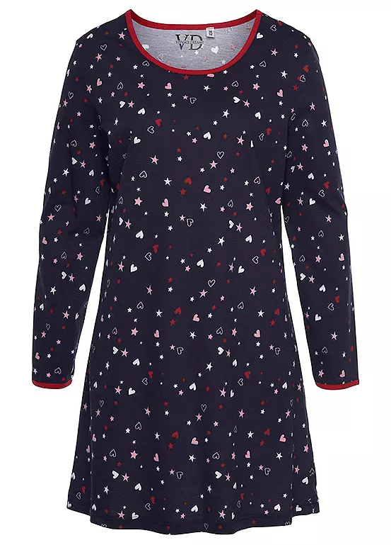 Vivance Dreams Print Nightgown 2 Vivance Dreams Print Nightgown - Image 2