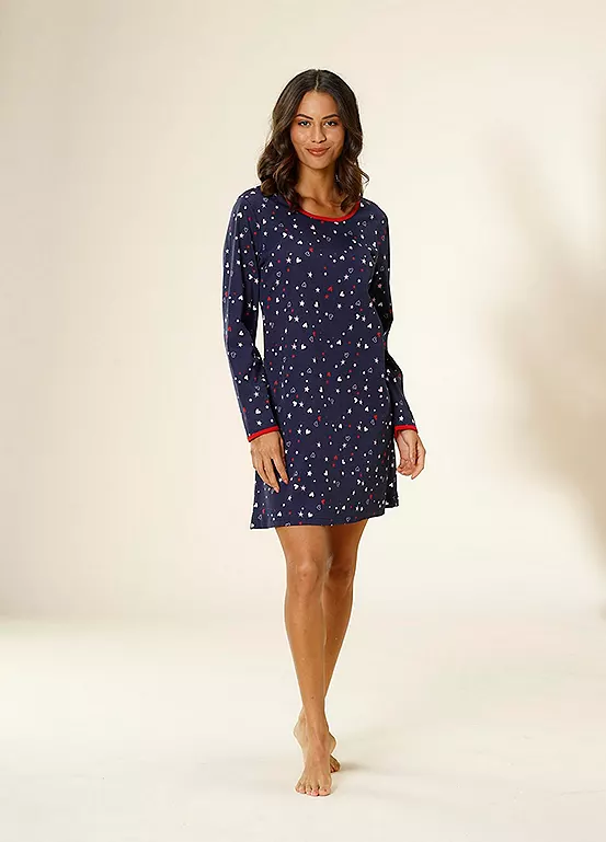 Vivance Dreams Print Nightgown 3 Vivance Dreams Print Nightgown - Image 3