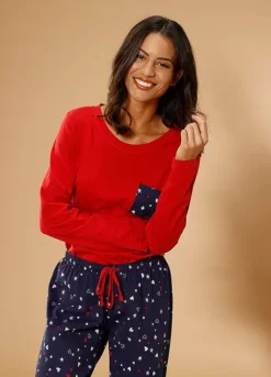 Vivance Dreams Printed Jersey Pyjamas 7 Vivance Dreams Printed Jersey Pyjamas -Lascana Outlet Shop Vivance Dreams Printed Jersey Pyjamas45897159FRSP W01