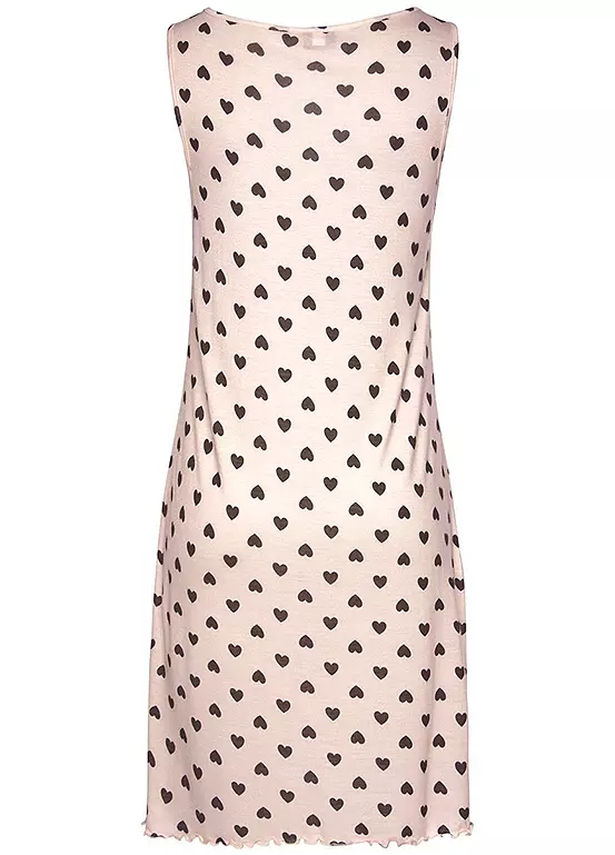 Vivance Dreams Sleeveless Printed Nightgown 3 Vivance Dreams Sleeveless Printed Nightgown - Image 3