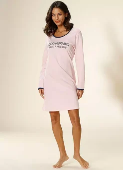 Vivance Dreams Slogan Print Nightie -Lascana Outlet Shop Vivance Dreams Slogan Print Nightie66885246FRSP W02