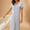 Vivance Dreams Star Print Jersey Nightie