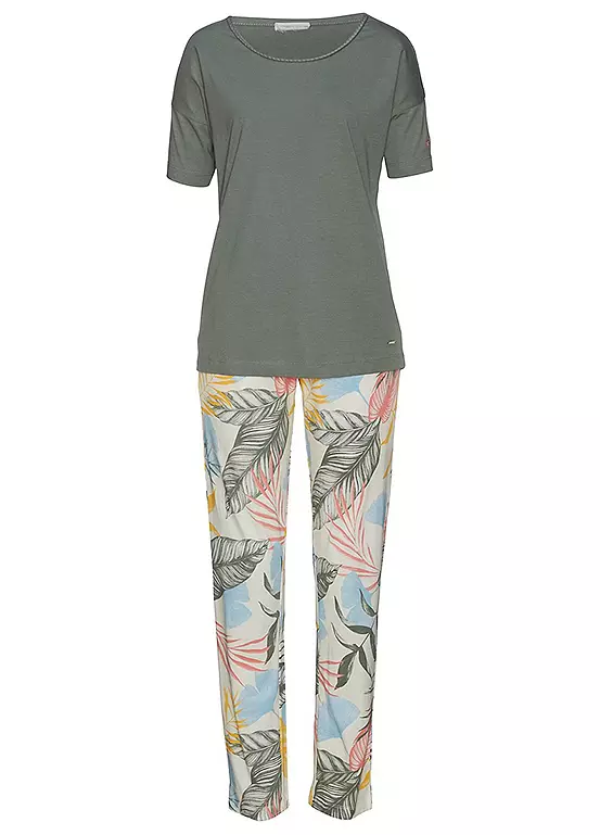Vivance Dreams Tropical Print Pyjamas 2 Vivance Dreams Tropical Print Pyjamas - Image 2