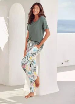 Vivance Dreams Tropical Print Pyjamas 7 Vivance Dreams Tropical Print Pyjamas -Lascana Outlet Shop Vivance Dreams Tropical Print Pyjamas45187664FRSP W01
